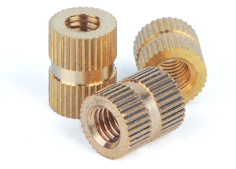 M.4 M1.6 M2 M2.5 M3 M4 M5 M6 M8 Brass Insert Nut Injection Molding Brass Knurled Thread Inserts Nuts