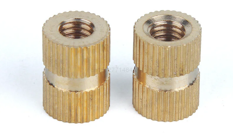 M.4 M1.6 M2 M2.5 M3 M4 M5 M6 M8 Brass Insert Nut Injection Molding Brass Knurled Thread Inserts Nuts
