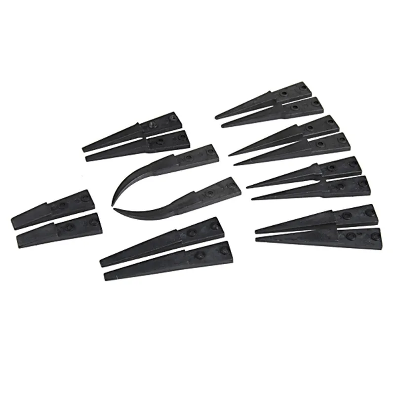ESD 259 High Quality Handle Stainless Tweezers With 8Pcs Exchengeable Antistatic Plastic Tips Suit For Different Work