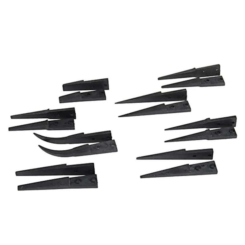 ESD 259 High Quality Handle Stainless Tweezers With 8Pcs Exchengeable Antistatic Plastic Tips Suit For Different Work