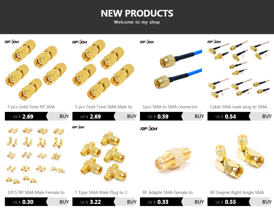 RF Adapter SMA Female to SMA Female High Frequency Coax Connector Coupler