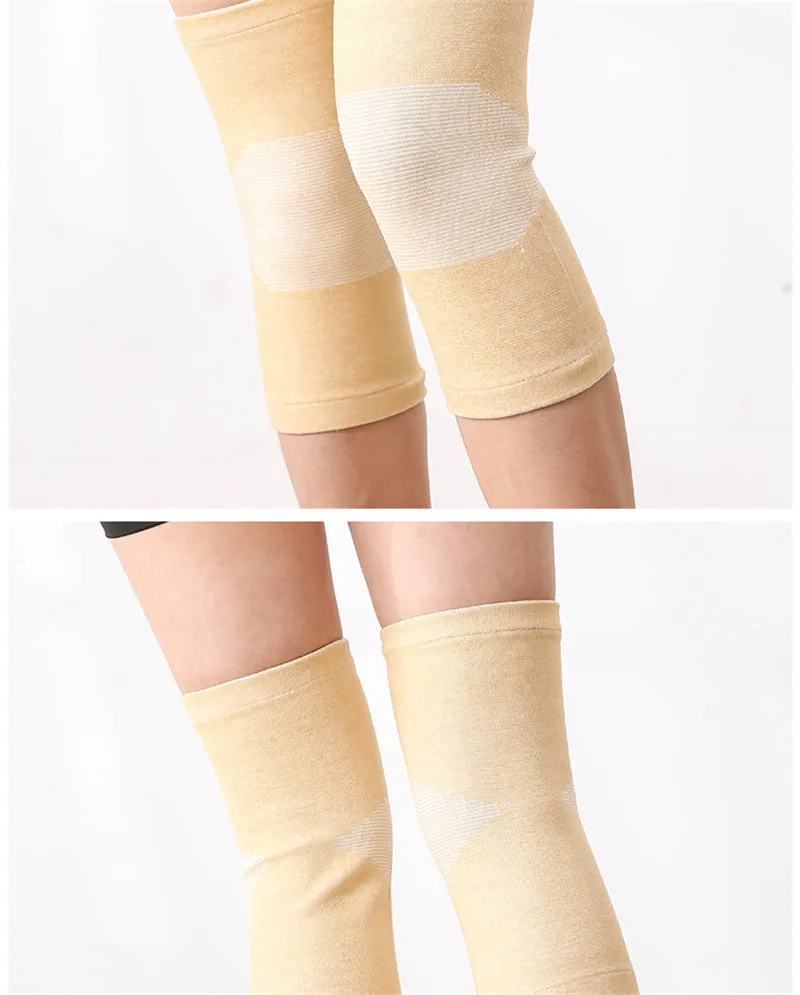 1 Pcs Thin Elasticity KneePads Knee Protector Support COYOCO Skin Color Relief Prevent Arthritis Sports Knee Guard Pads Brown