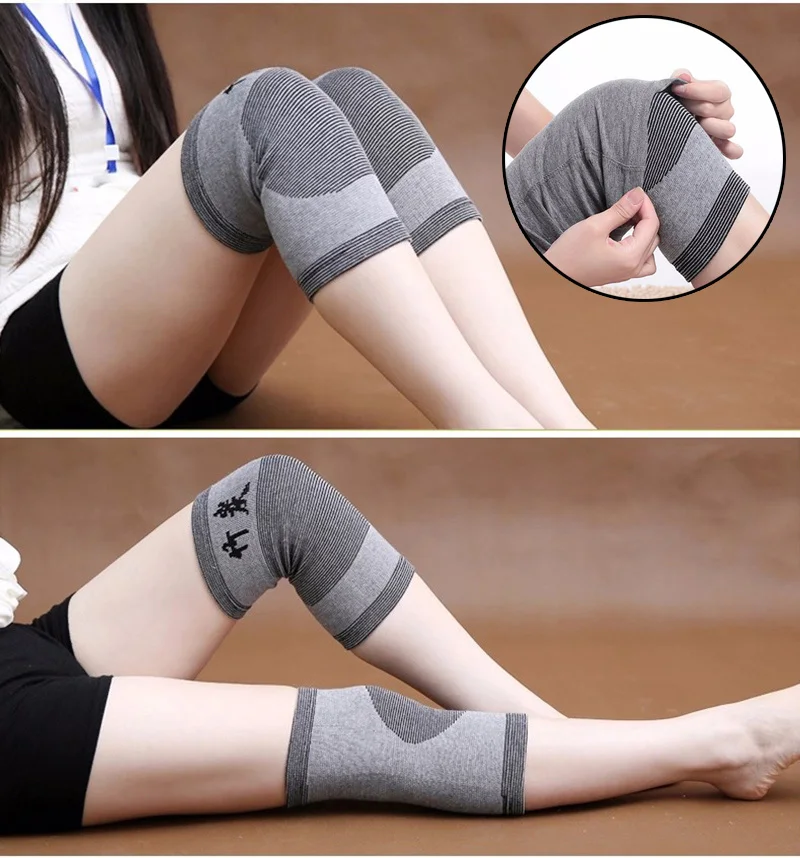 1 Pcs Thin Elasticity KneePads Knee Protector Support COYOCO Skin Color Relief Prevent Arthritis Sports Knee Guard Pads Brown