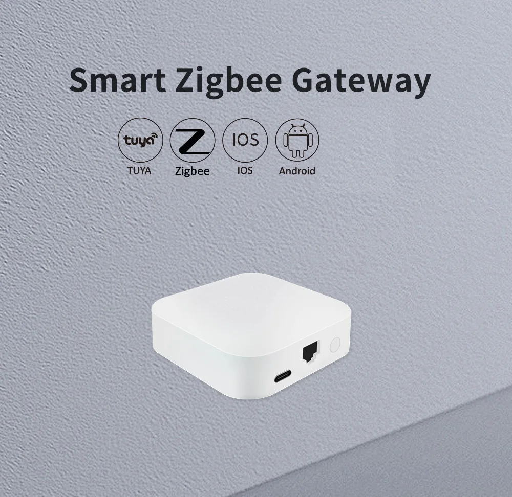 Lincukoo Tuya ZigBee Smart Hub Wired Gateway Bridge Support Smart Life APP Connect 64 Tuya ZigBee Devices.