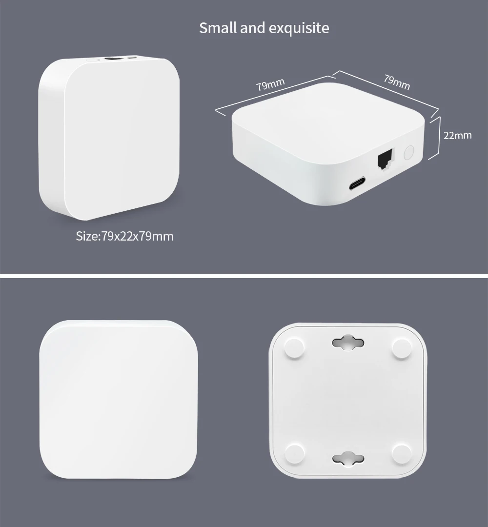 Lincukoo Tuya ZigBee Smart Hub Wired Gateway Bridge Support Smart Life APP Connect 64 Tuya ZigBee Devices.