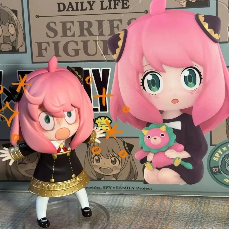 SPY×FAMILY Anya Forger Blind Box, Anime Figure Set, Cute Kawaii Collectible Toy, Desk Decor & Birthday Gift for Fans Girls Toy