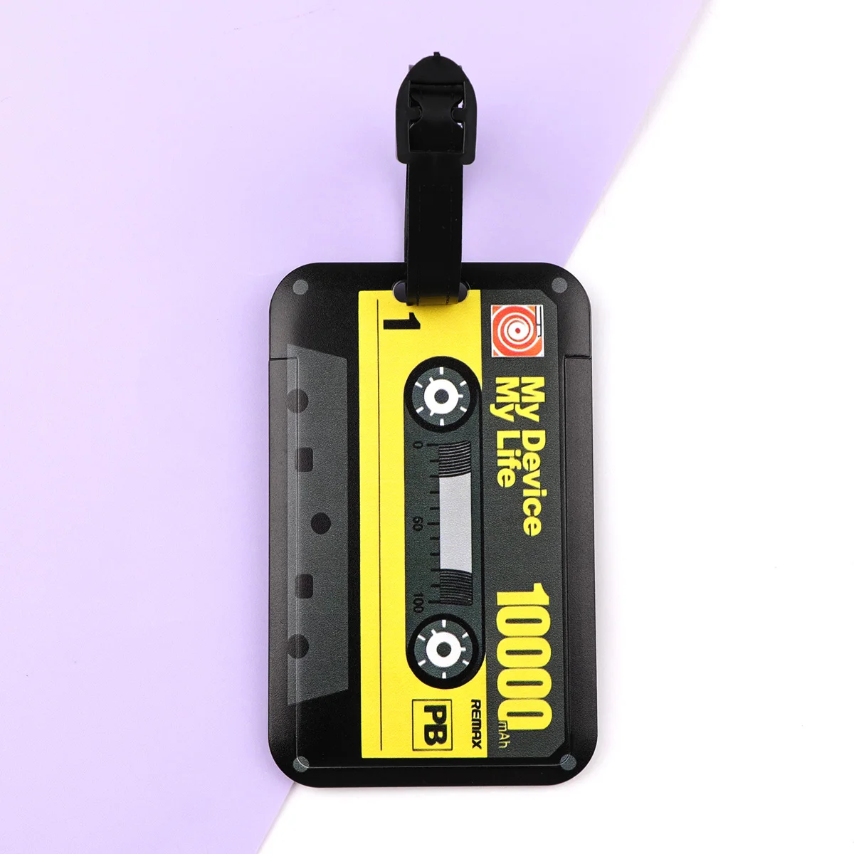 Vintage Cassette Tape Luggage Tags Suitcase ID Address Name Holder Baggage Tag Travel Boarding Portable Suitcase Accessories
