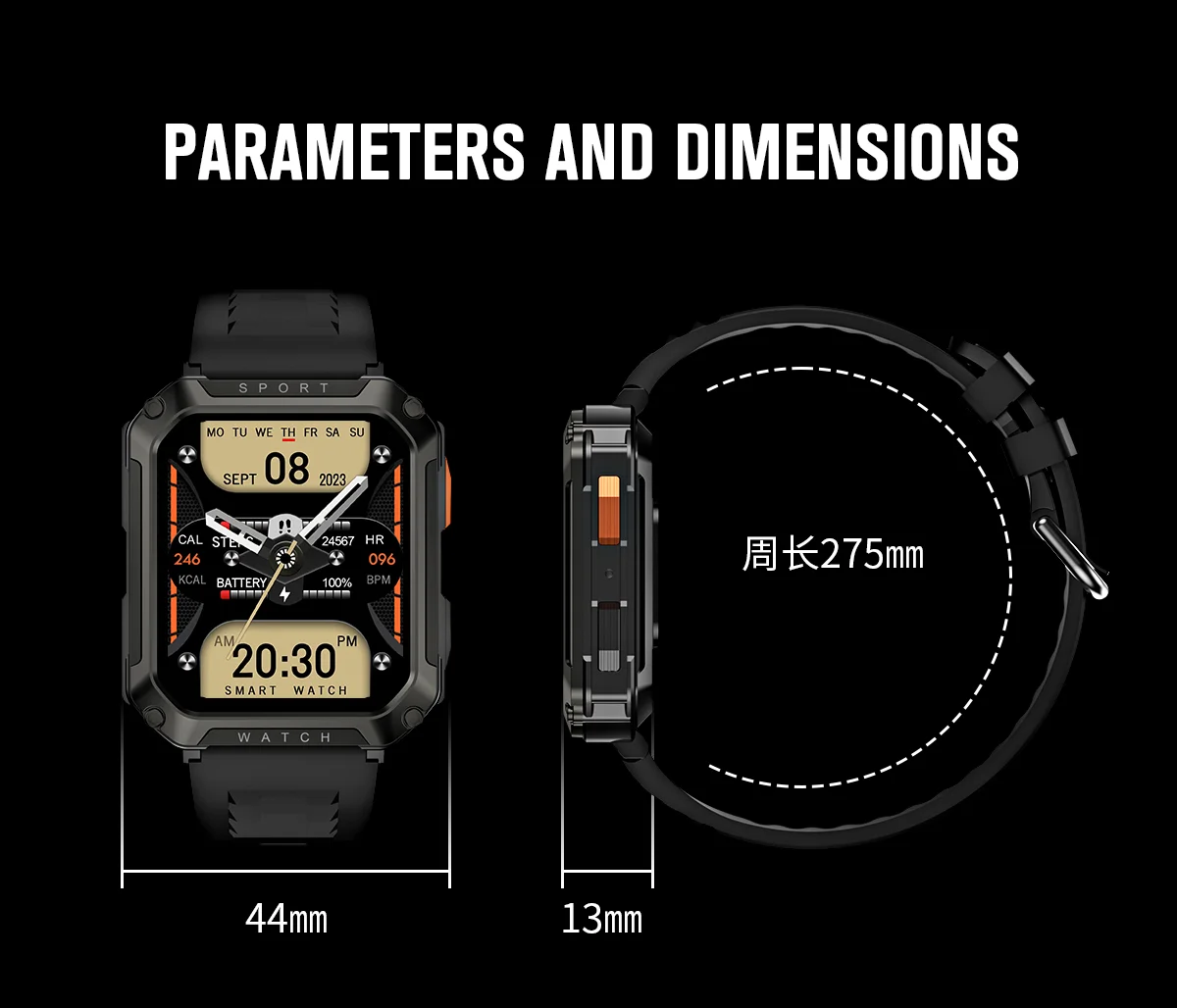 LIGE 2026 Outdoor Smart Watch Men 2.01" Screen lP68 Waterproof Watches Rugged Military Bluetooth Call Smartwatch For Android lOS