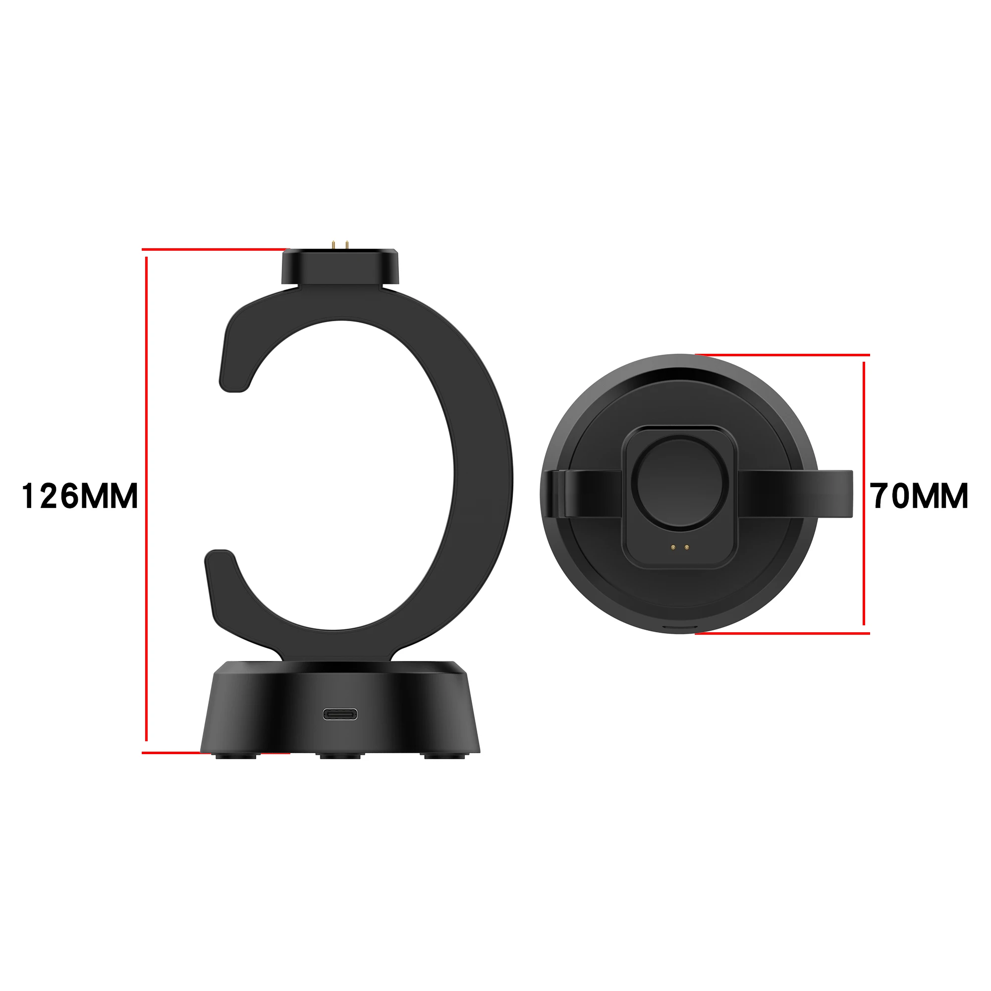 Charging Dock Charger for Huami Amazfit T-Rex 3 / T-Rex3 Pro A2443/ Balance A2286/ Balance 2 A2429 Stand Charger Adapter Replace