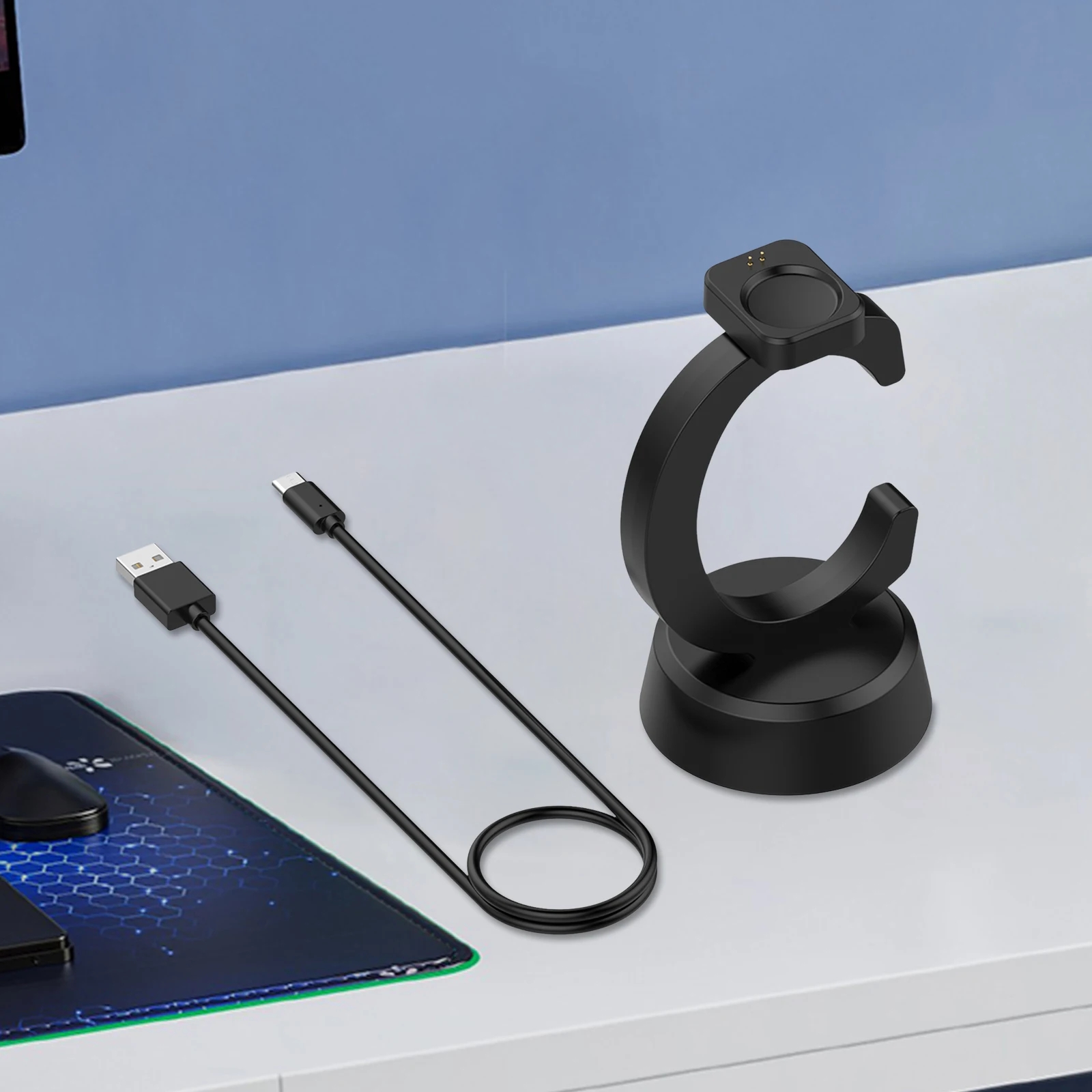 Charging Dock Charger for Huami Amazfit T-Rex 3 / T-Rex3 Pro A2443/ Balance A2286/ Balance 2 A2429 Stand Charger Adapter Replace