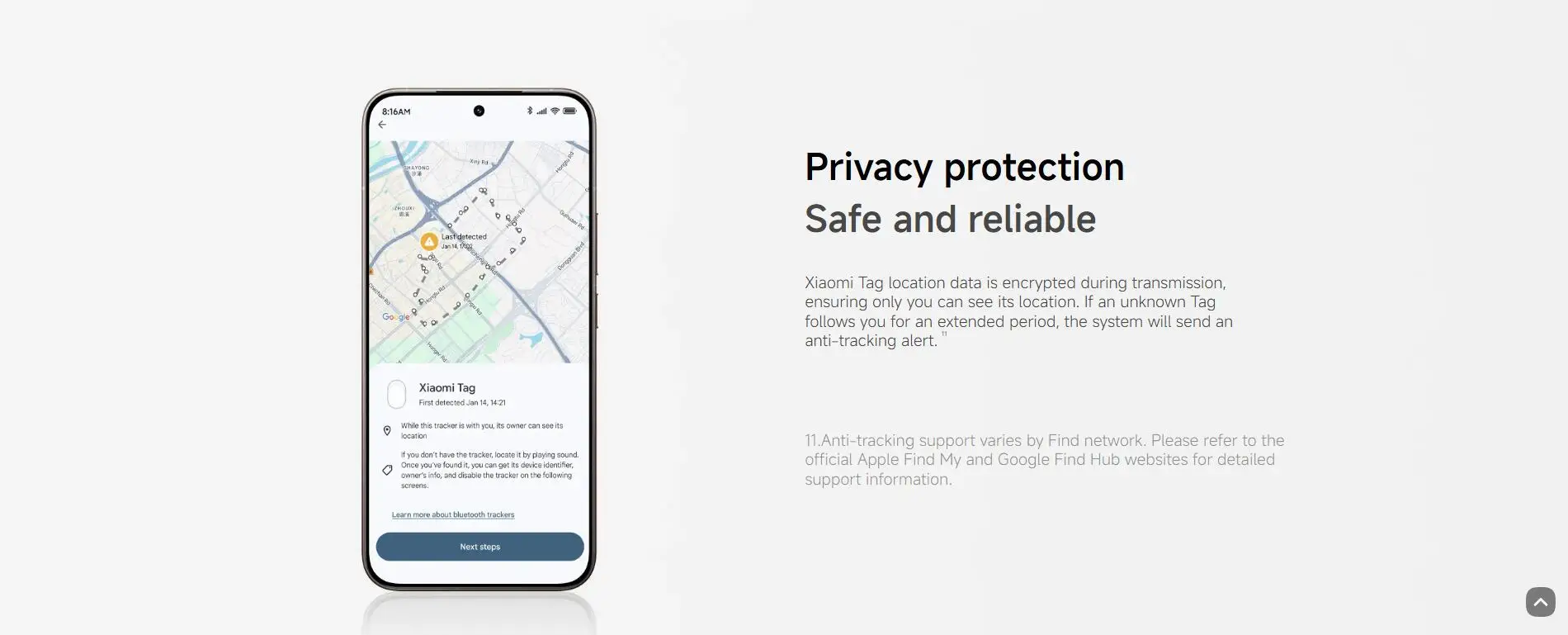 Xiaomi Tag Anti Lost Device Bluetooth 5.4 Tracker IP67 Rating Waterproof For Google Find Hub Or For Apple Find My