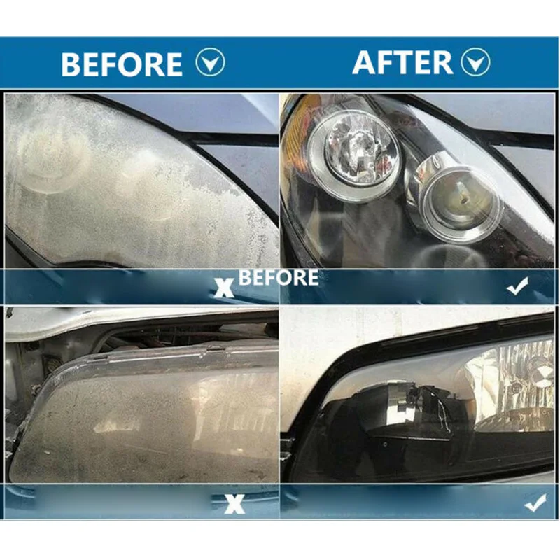 Car Headlight Polishing Restoration Kit Auto Headlight Restorer Repair Set Workshop Tools 800ML Liquid Polymer Evaporator