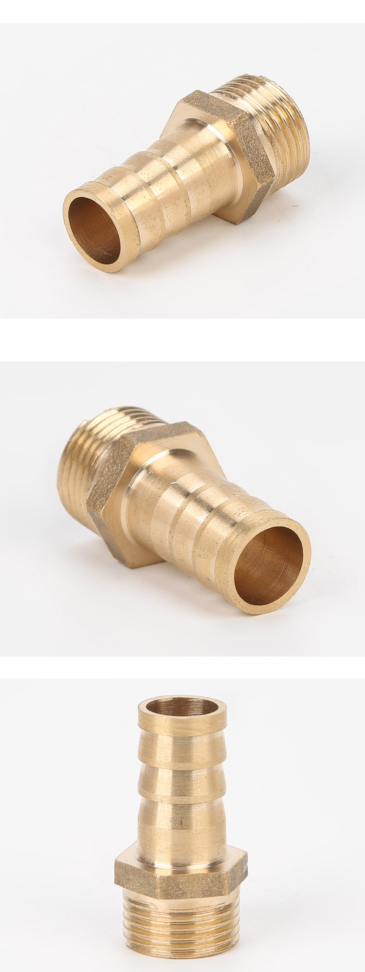 Brass Pipe Fitting 4mm 6mm 8mm 10mm 12mm 19mm Hose Barb Tail 1/8" 1/4" 1/2" 3/8" BSP Male Connector Joint Copper Coupler Adapter
