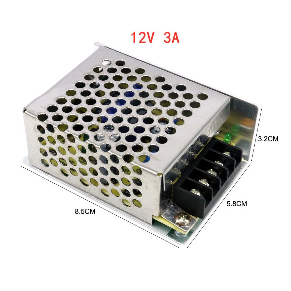 3V 5V 9V 12V 15V 18V 24V 36V Power Supply 1A 2A 3A 5A 6A 8A 10A - 50A Switching Power Supply 12 V Volt 220V to 12V AC-DC SMPS