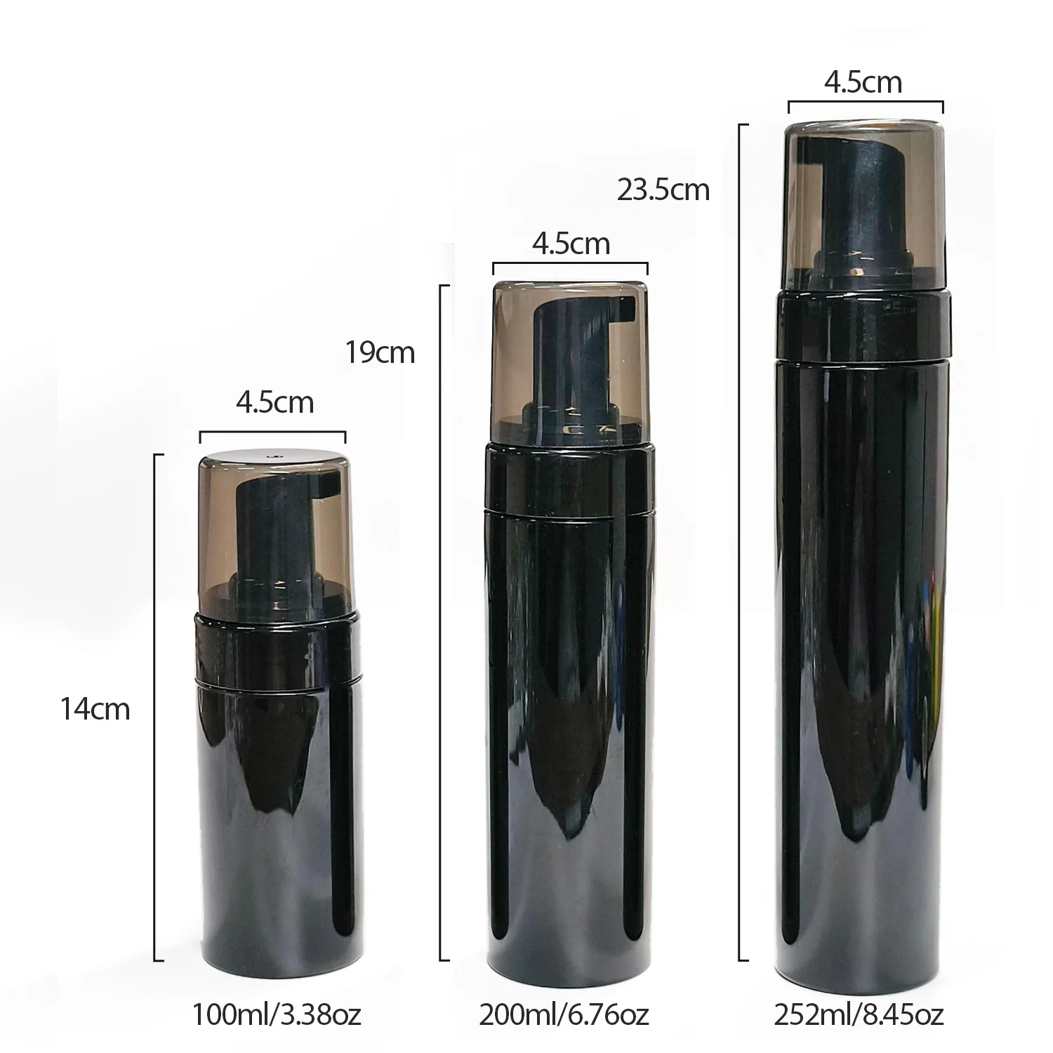 100/150//200/250ml Tattoo Foaming Bottle Beauty Shampoo Lotion Shower Gel Foam Pump Soap Mousses Cosmetic Liquid Dispenser
