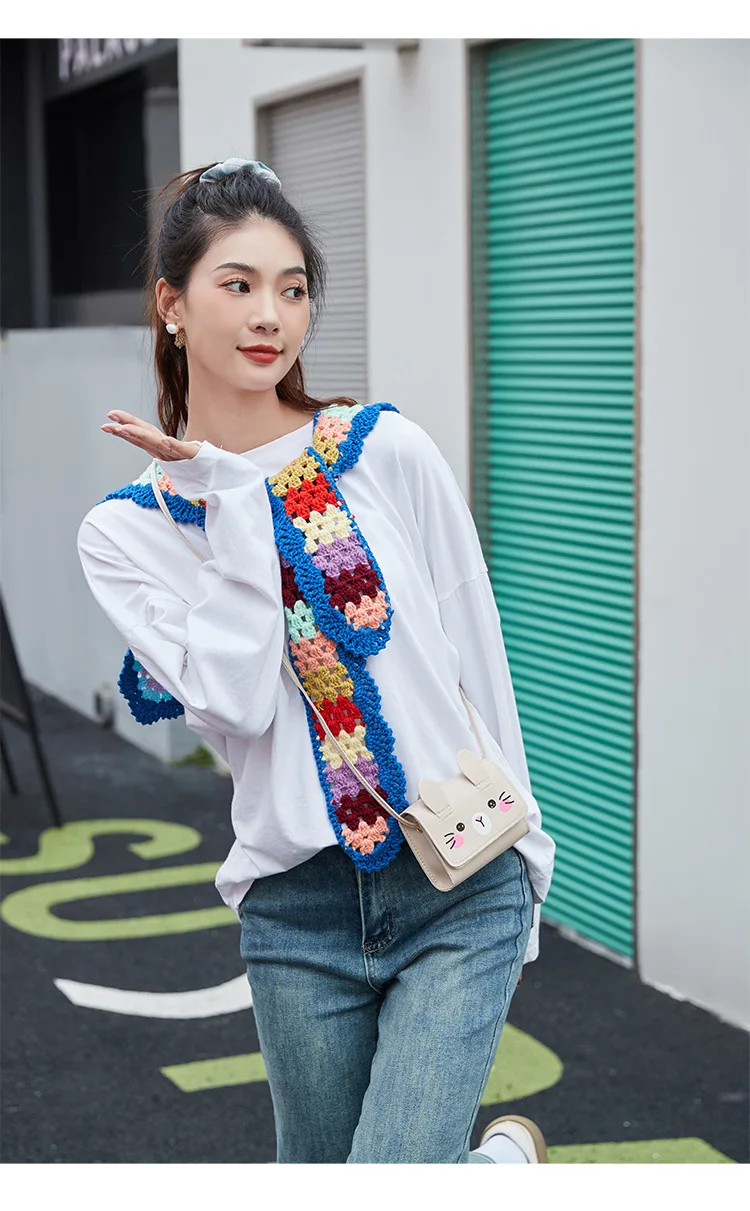 Children's Accessories Small Shoulder Bag Cute Rabbit BabyGirls Small Crossbody Bags Cartoon Kids Boys Mini Coin Purse Handbags