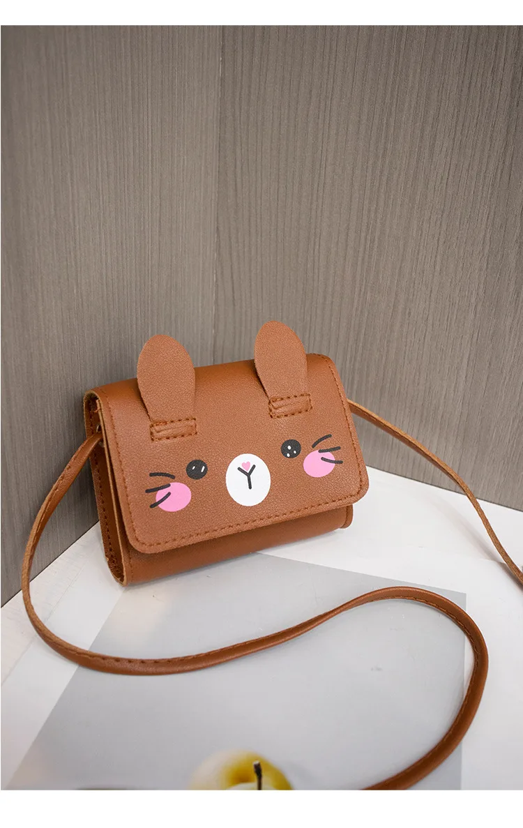 Children's Accessories Small Shoulder Bag Cute Rabbit BabyGirls Small Crossbody Bags Cartoon Kids Boys Mini Coin Purse Handbags