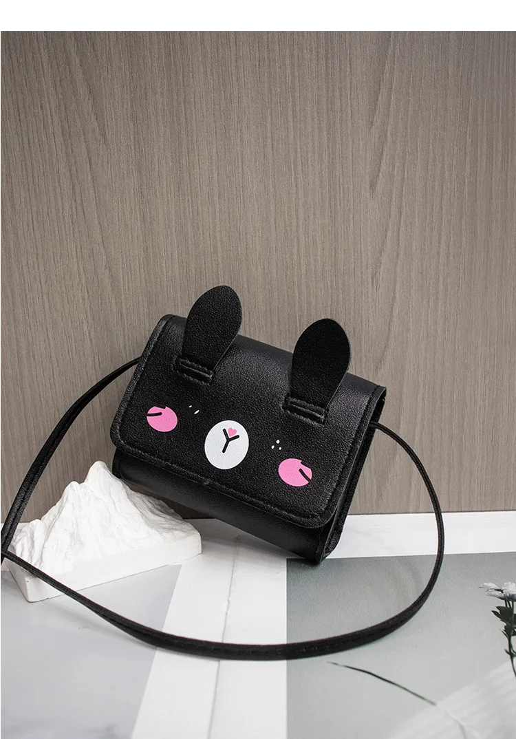 Children's Accessories Small Shoulder Bag Cute Rabbit BabyGirls Small Crossbody Bags Cartoon Kids Boys Mini Coin Purse Handbags