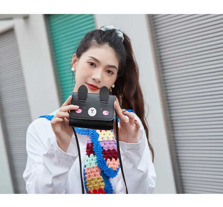 Children's Accessories Small Shoulder Bag Cute Rabbit BabyGirls Small Crossbody Bags Cartoon Kids Boys Mini Coin Purse Handbags