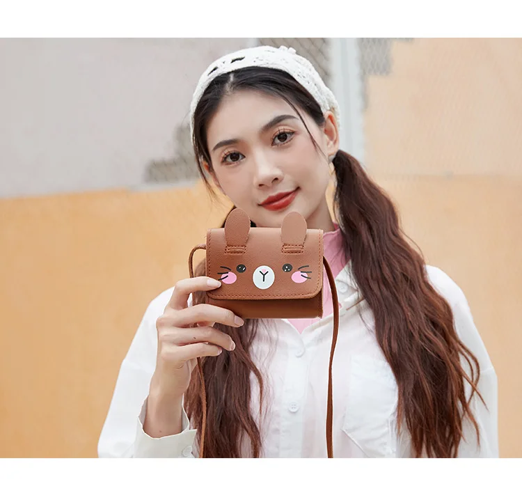 Children's Accessories Small Shoulder Bag Cute Rabbit BabyGirls Small Crossbody Bags Cartoon Kids Boys Mini Coin Purse Handbags