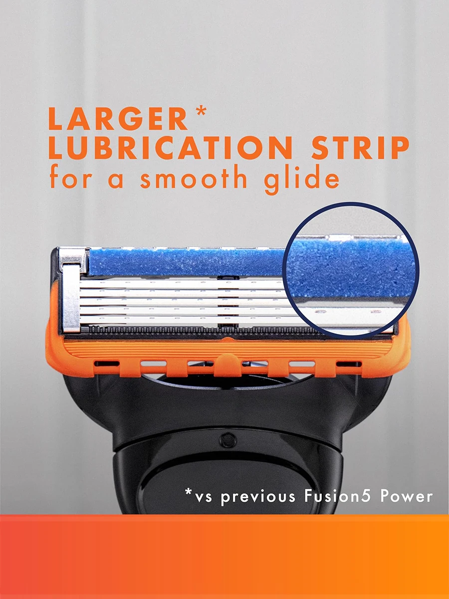 Gillette Fusion 5 FlexBall Power Razor 5 Blade Coating Micro-Vibration Technology Men's Shaver with Precision Trimmer
