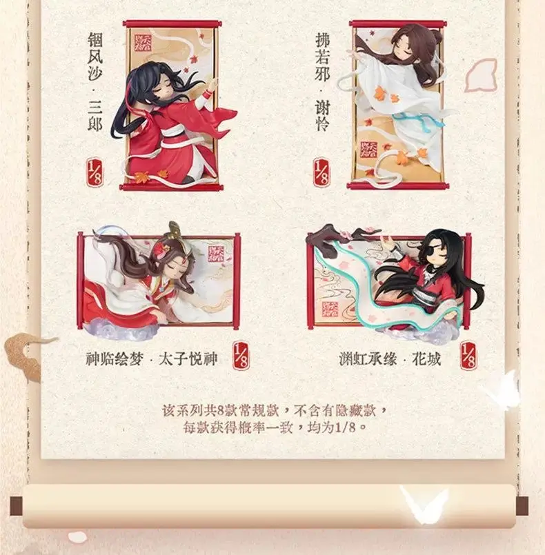 Official Heaven Official'S Blessing Magnetic Fridge Blind Box Xie Lian Hua Cheng Figure Ornament Mystery Box Decoration Gift