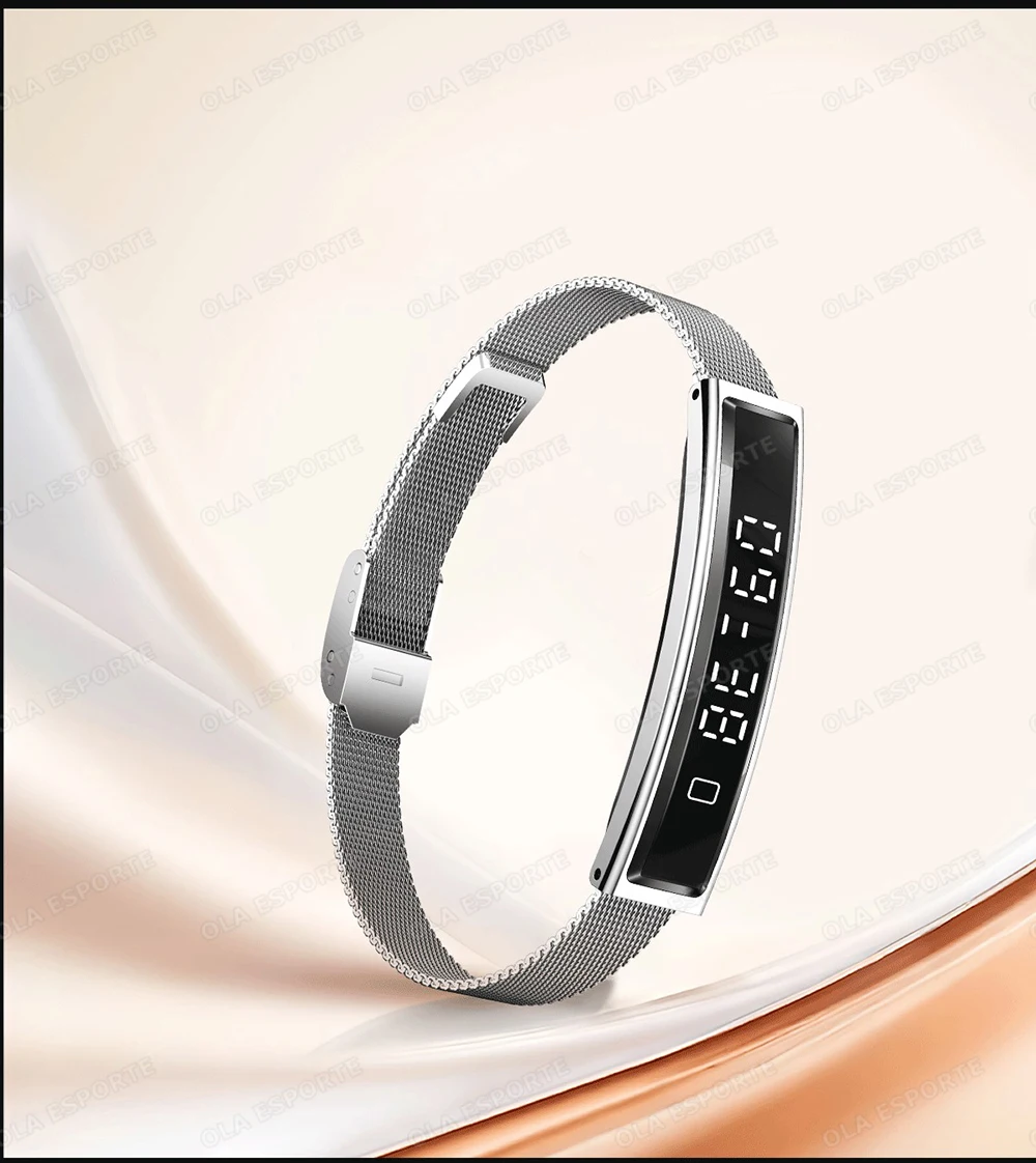 2026 New Fashion Women Smart Bracelet Sport Mode Fitness Tracker Heart Rate Health Monitoring IP68 Waterproof Smart Watch Men