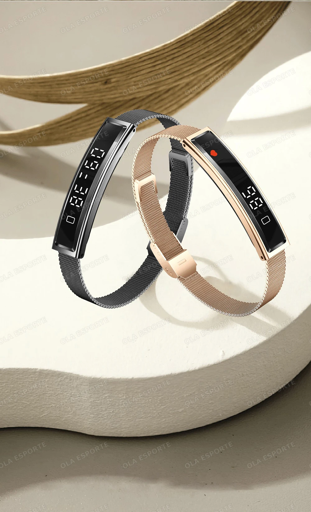 2026 New Fashion Women Smart Bracelet Sport Mode Fitness Tracker Heart Rate Health Monitoring IP68 Waterproof Smart Watch Men