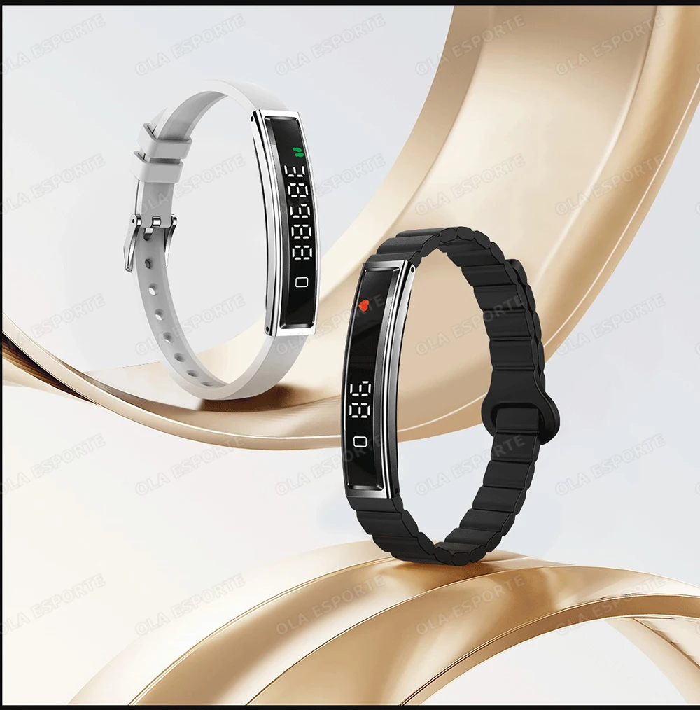 2026 New Fashion Women Smart Bracelet Sport Mode Fitness Tracker Heart Rate Health Monitoring IP68 Waterproof Smart Watch Men