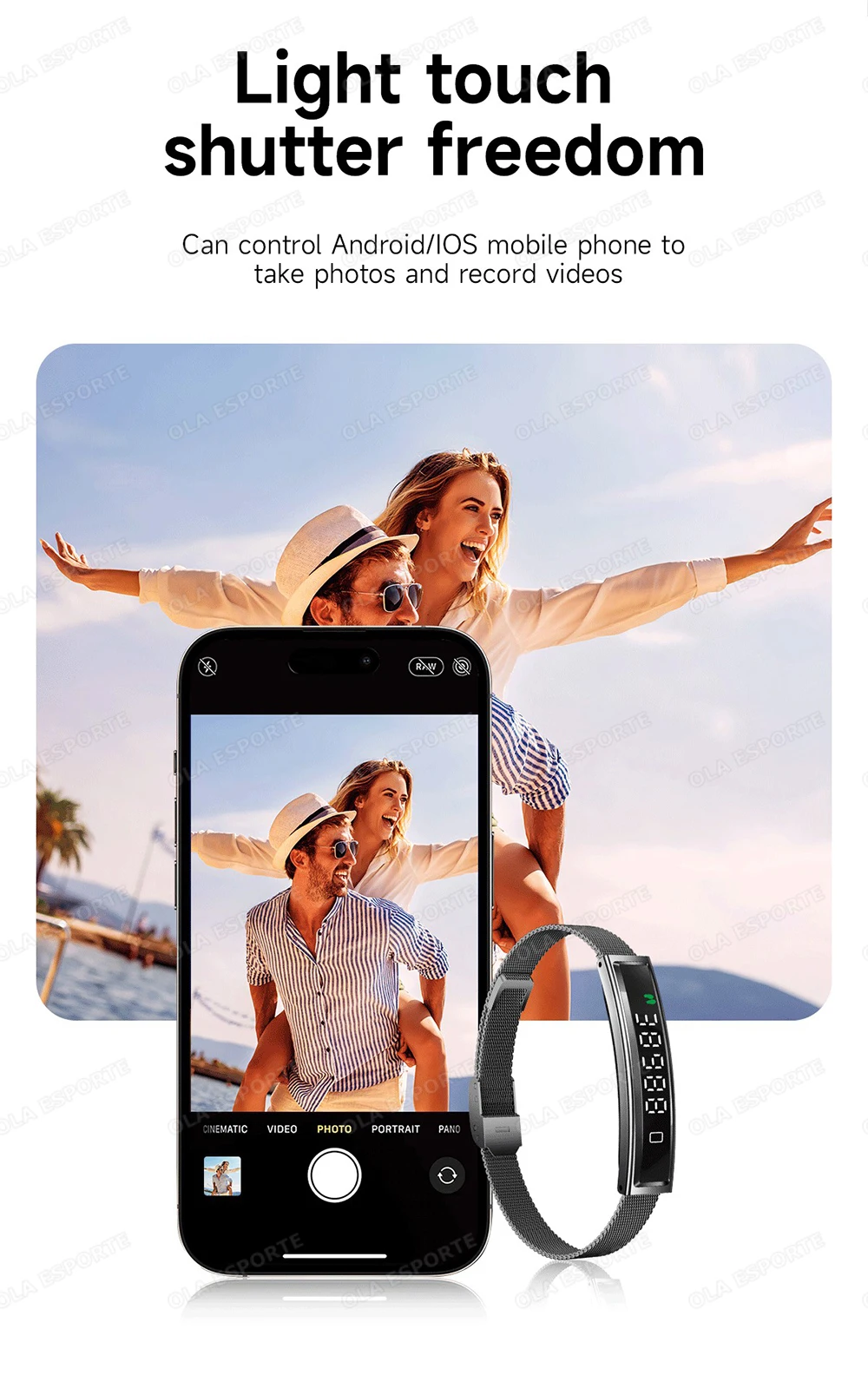 2026 New Fashion Women Smart Bracelet Sport Mode Fitness Tracker Heart Rate Health Monitoring IP68 Waterproof Smart Watch Men