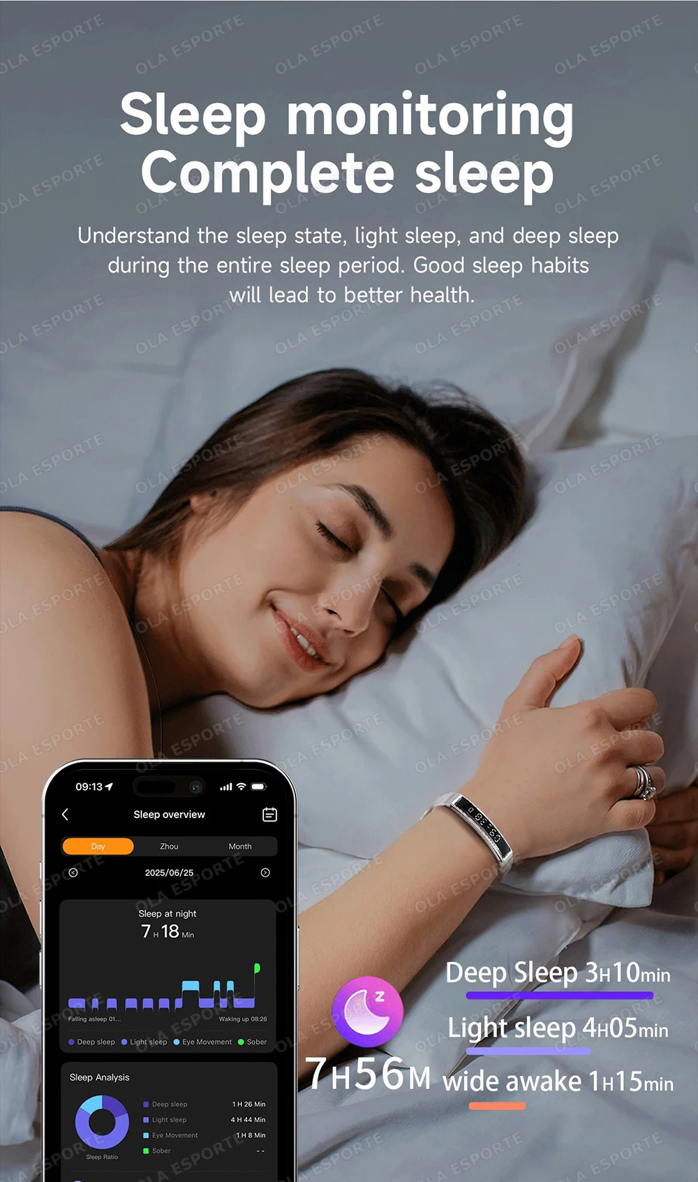 2026 New Fashion Women Smart Bracelet Sport Mode Fitness Tracker Heart Rate Health Monitoring IP68 Waterproof Smart Watch Men