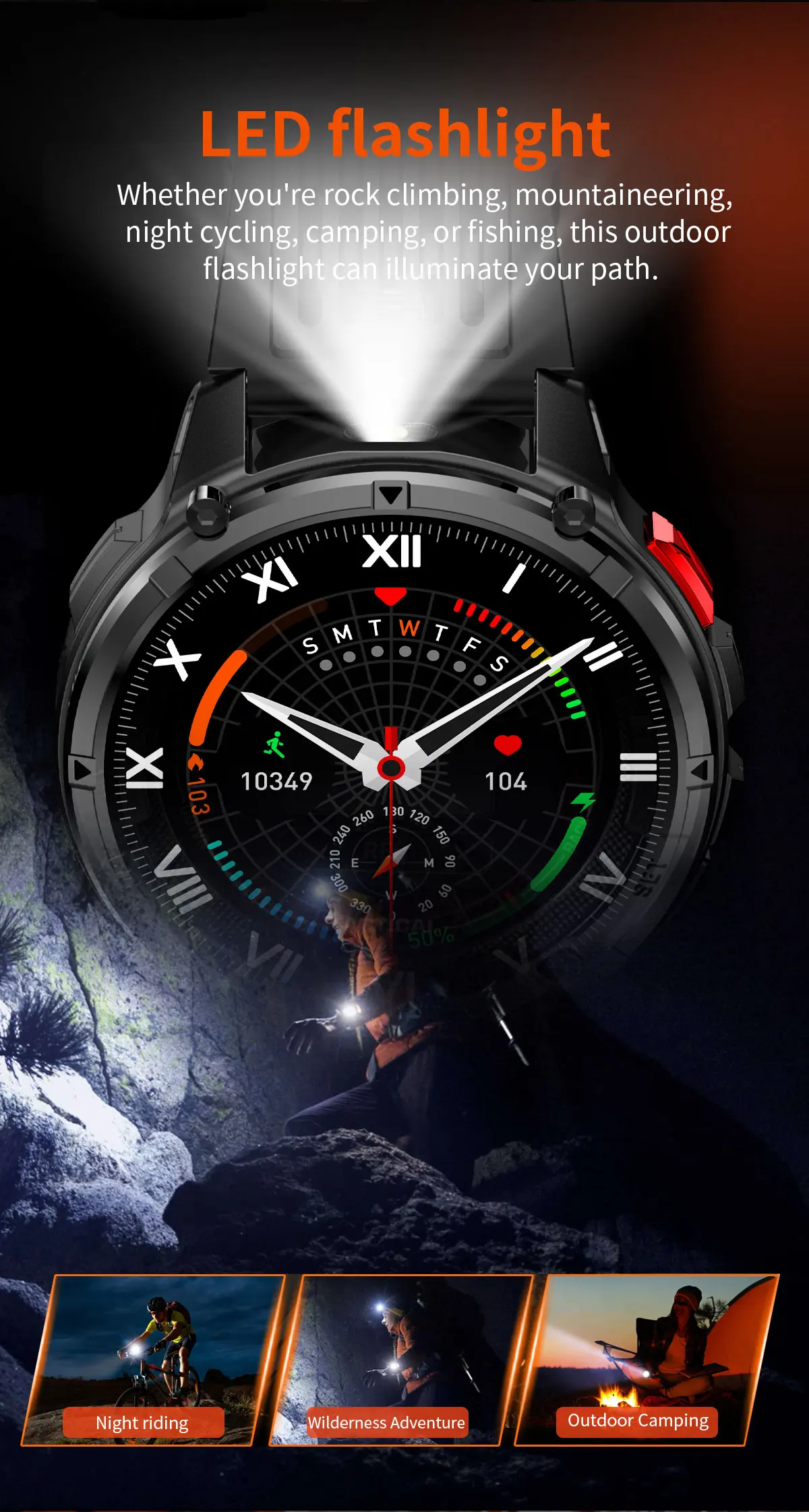 2026 New T-Rex3 Pro 1100mAh Battery Smart Watch GPS Path 5ATM Waterproof Sports Run Tracker Outdoors Compass Military Smartwatch