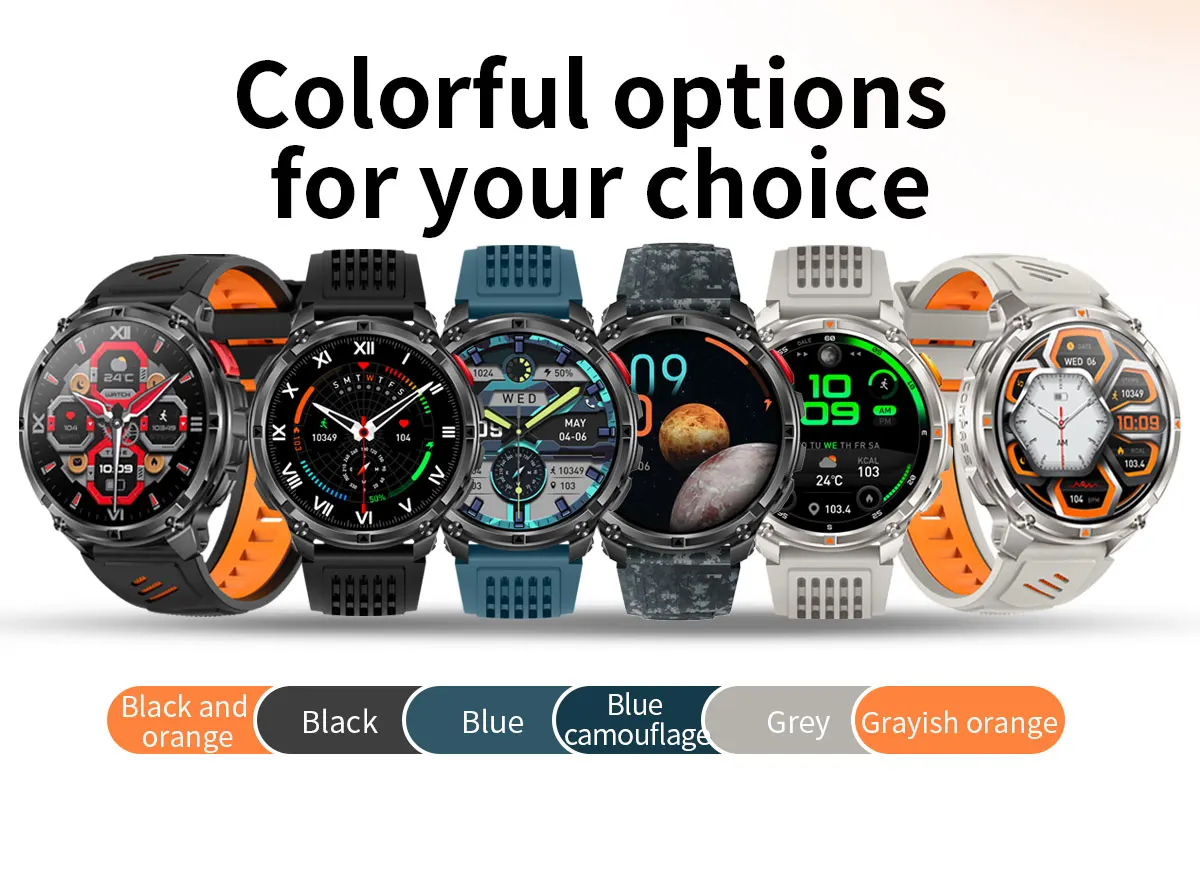 2026 New T-Rex3 Pro 1100mAh Battery Smart Watch GPS Path 5ATM Waterproof Sports Run Tracker Outdoors Compass Military Smartwatch