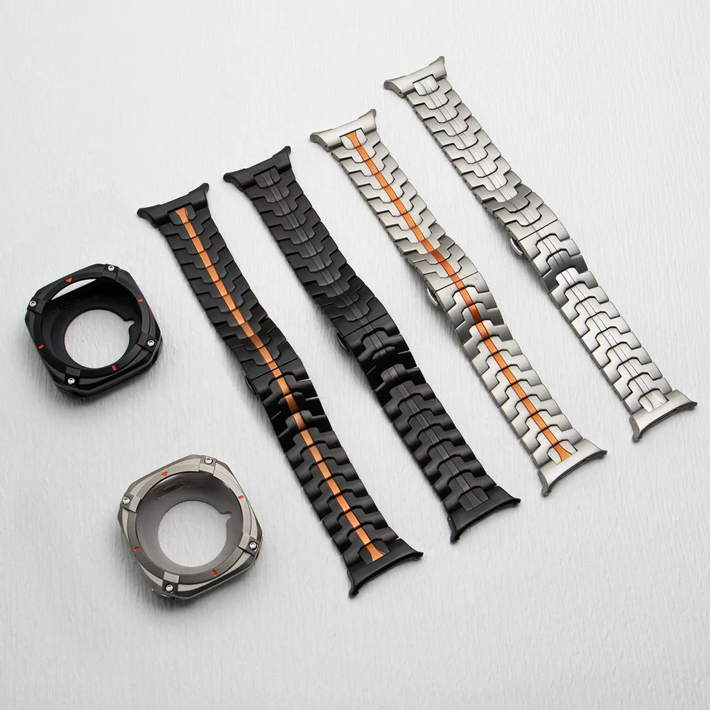 Steel Band+Case for Samsung Galaxy Watch Ultra 2025 47mm Alloy Bumper Cover for Galaxy Watch 7Ultra 47mm Luxury Men Strap Correa