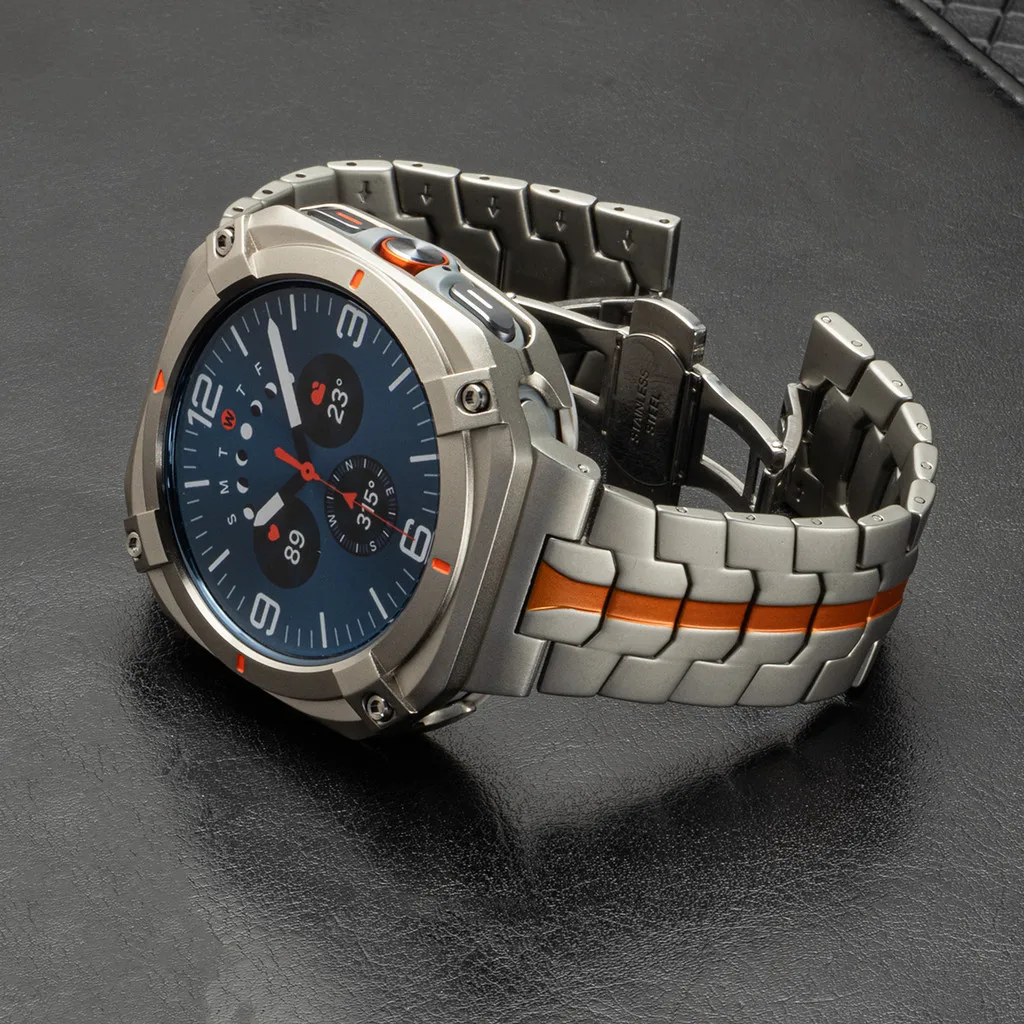 Steel Band+Case for Samsung Galaxy Watch Ultra 2025 47mm Alloy Bumper Cover for Galaxy Watch 7Ultra 47mm Luxury Men Strap Correa