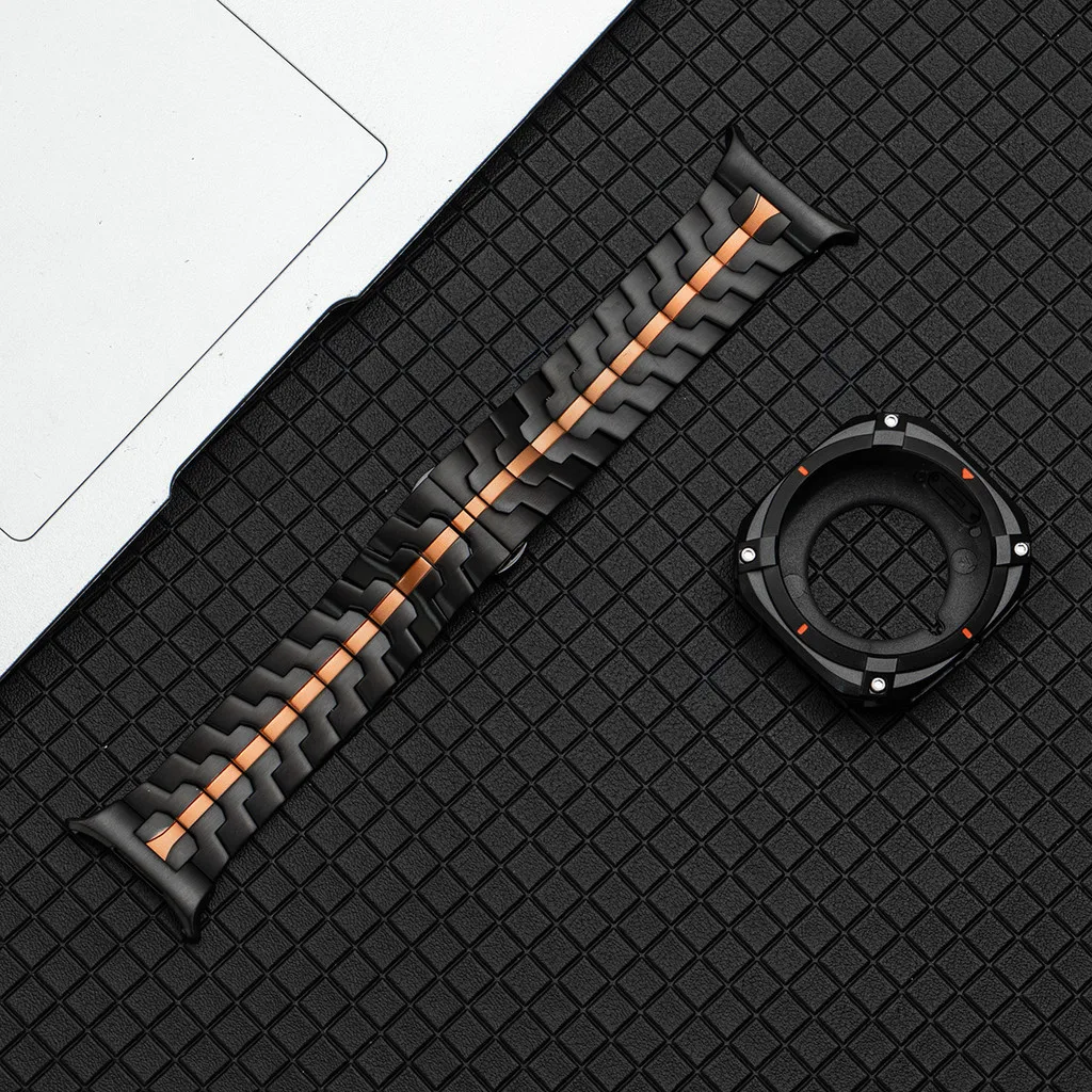 Steel Band+Case for Samsung Galaxy Watch Ultra 2025 47mm Alloy Bumper Cover for Galaxy Watch 7Ultra 47mm Luxury Men Strap Correa