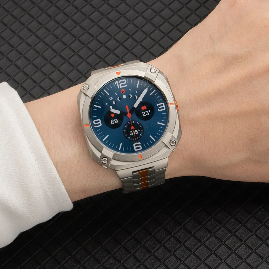 Steel Band+Case for Samsung Galaxy Watch Ultra 2025 47mm Alloy Bumper Cover for Galaxy Watch 7Ultra 47mm Luxury Men Strap Correa