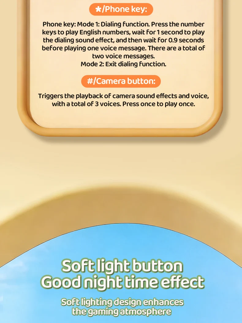 Cute Bear Baby Phone Toy Music Sound Telephone Sleeping Toys Simulation Phone with Lights Kids Early Educational Toy Kids Gifts