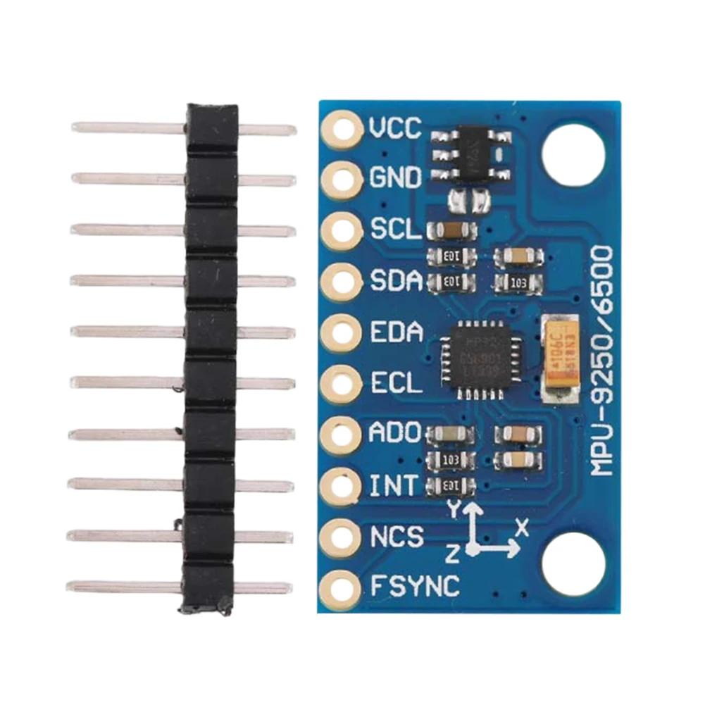 GY-9250 MPU9250 9-axis/9-axis Attitude Sensor Board Module IIC/SPI Gyro+Accelerator+Magnetometer Measurement Sensor Module 3-5V