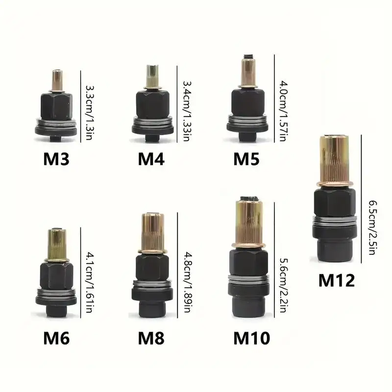 M3-M12 Multi-Purpose Household Rivet Gun with Different Specifications of Rivets, Industrial Grade Carbon Steel Manual Rivet Too
