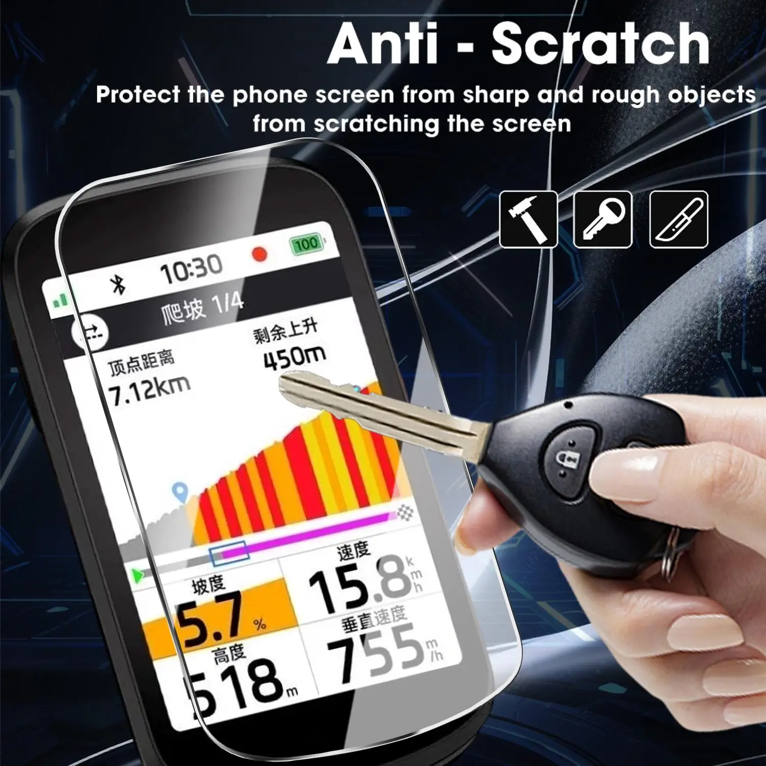 1-5PCS Ultra HD Tempered Glass for IGPSPORT BSC500 Cycle Computer Screen Protector Cover Anti-scratch Protective Film for BSC500