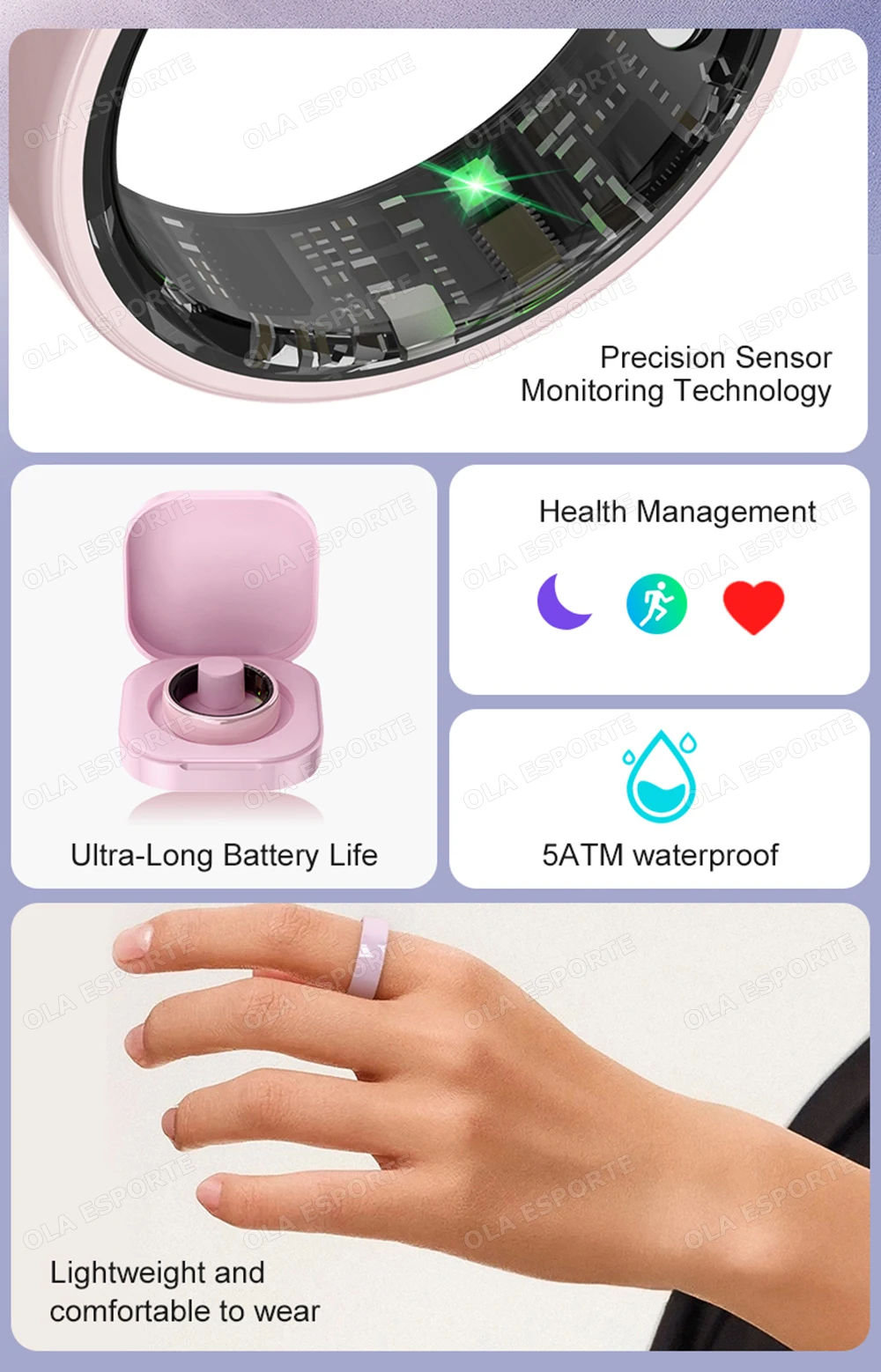 2026 New Hot Couple Smart Ring with Charging Case Heart Rate Sleep Health Monitor Pedometer Fashion Ceramic Ring For Android IOS