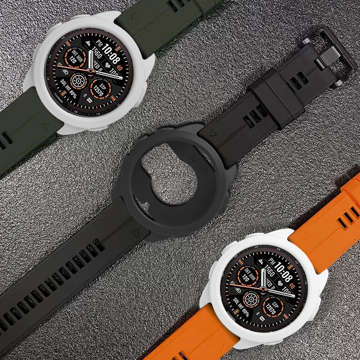 1-2pcsNew For Garmin Forerunner 165 Silicone Protective Case Watch Shell Protector Soft and Durable Watch Decoration Accessories