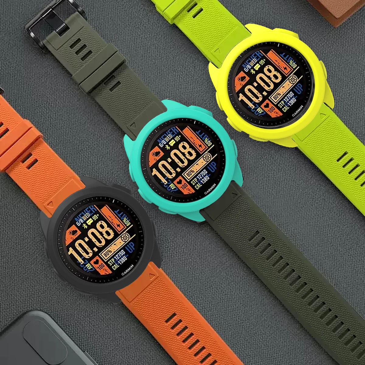 1-2pcsNew For Garmin Forerunner 165 Silicone Protective Case Watch Shell Protector Soft and Durable Watch Decoration Accessories