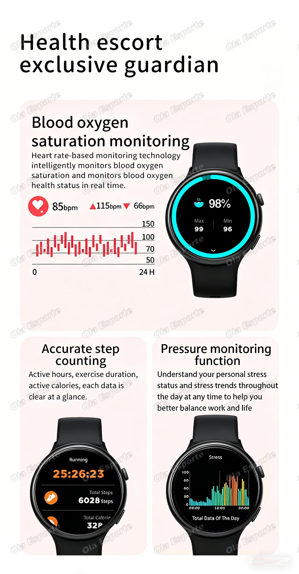 New Dual Strap Smart Watch 2026 Men Women Sports Watch Voice Assistant Heart Health Monitoring Bluetooth Call Digital Smartwatch