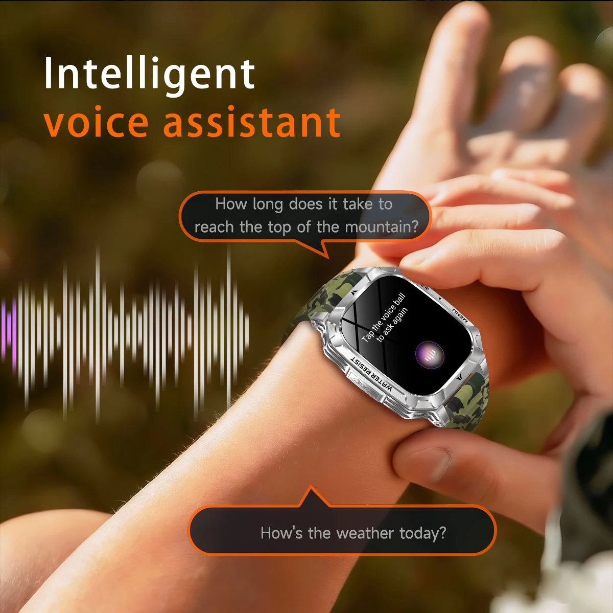 LIGE New Outdoor Military 1400 mAh Battery Smart Watch Men IP68 Waterproof LED Flashlight Health Monitor Call Sports Smartwatch