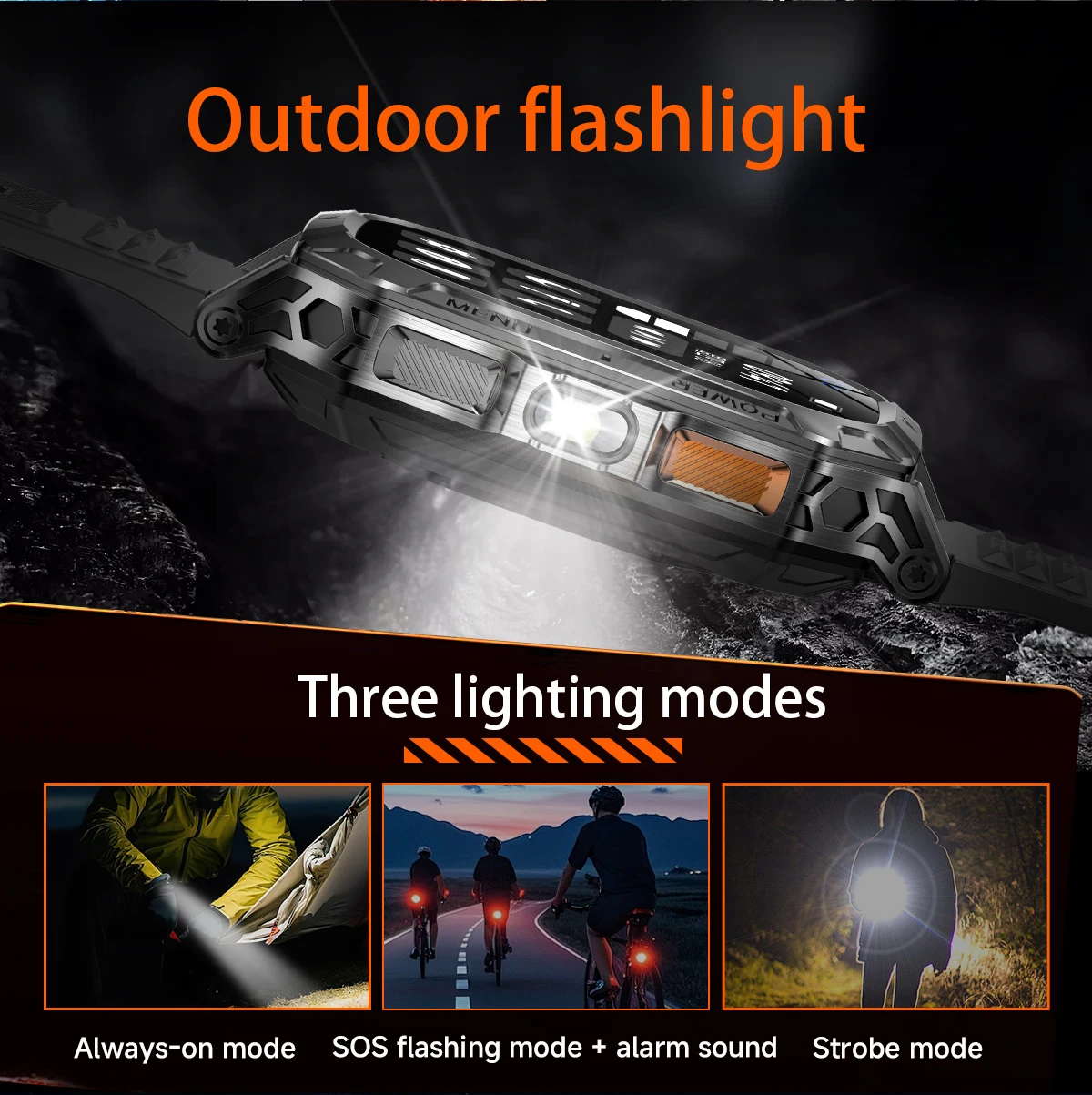 LIGE New Outdoor Military 1400 mAh Battery Smart Watch Men IP68 Waterproof LED Flashlight Health Monitor Call Sports Smartwatch
