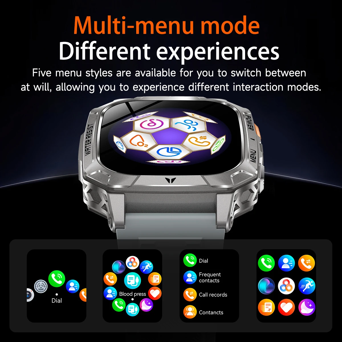 LIGE New Outdoor Military 1400 mAh Battery Smart Watch Men IP68 Waterproof LED Flashlight Health Monitor Call Sports Smartwatch