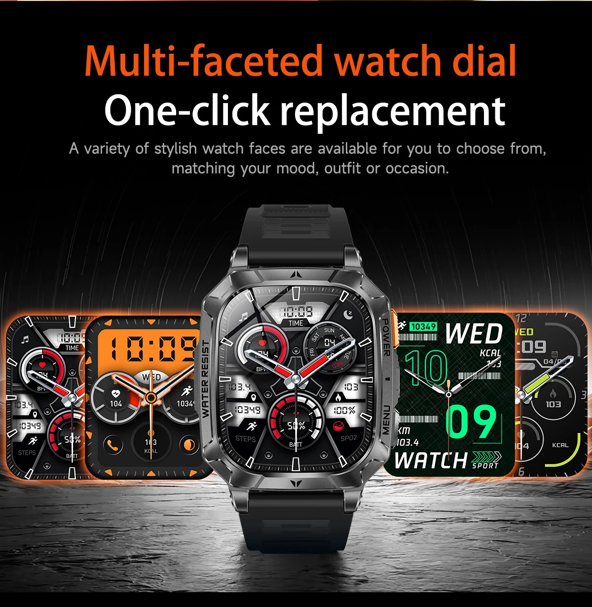 LIGE New Outdoor Military 1400 mAh Battery Smart Watch Men IP68 Waterproof LED Flashlight Health Monitor Call Sports Smartwatch