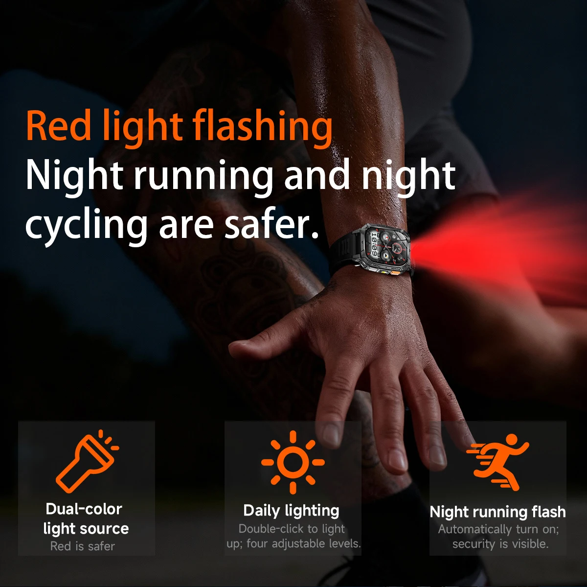 LIGE New Outdoor Military 1400 mAh Battery Smart Watch Men IP68 Waterproof LED Flashlight Health Monitor Call Sports Smartwatch